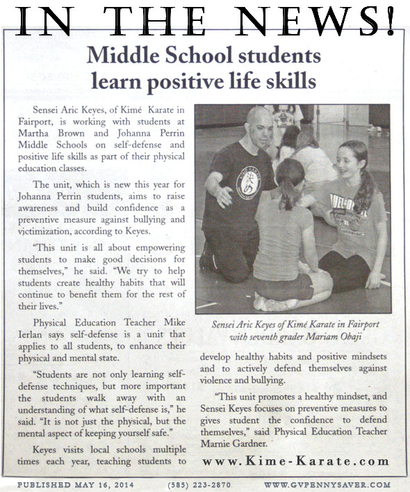 Middle School Students Learn Positive Life Skills in Fairport