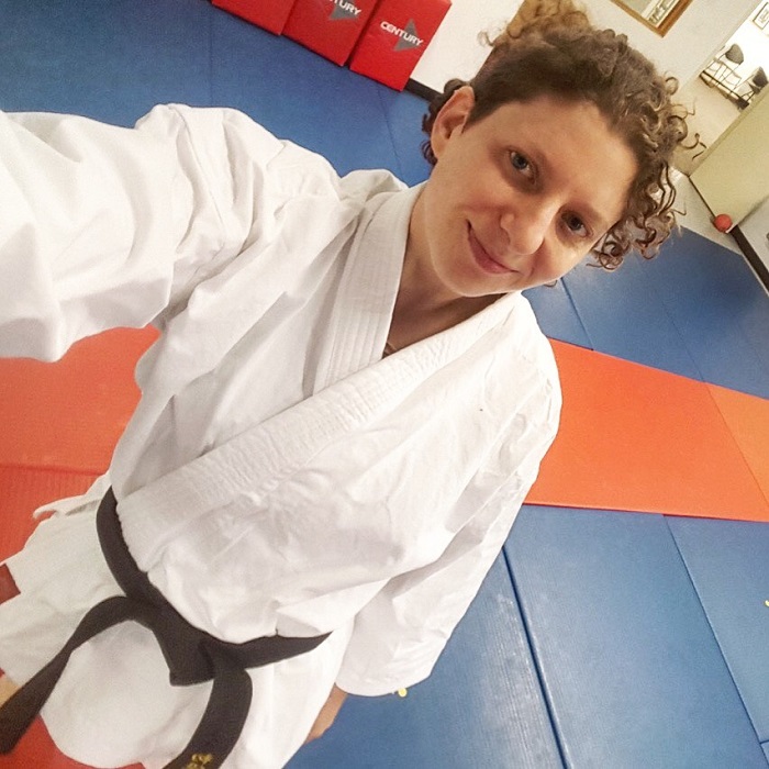 Laura Kleiman, one of the fantastic instructors at Kime Karate in Fairport